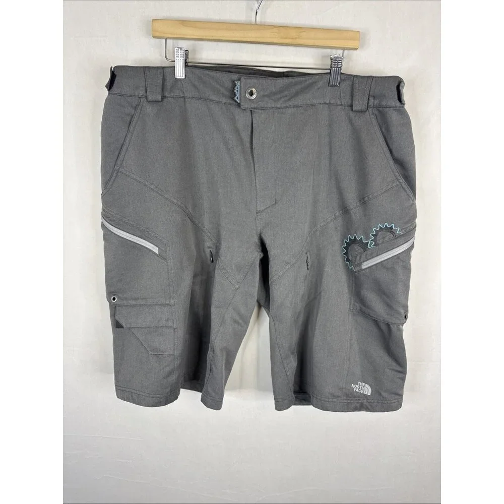 The North Face Amphib Hiking Shorts Gray Drainage River Trail‎ Mens XXL